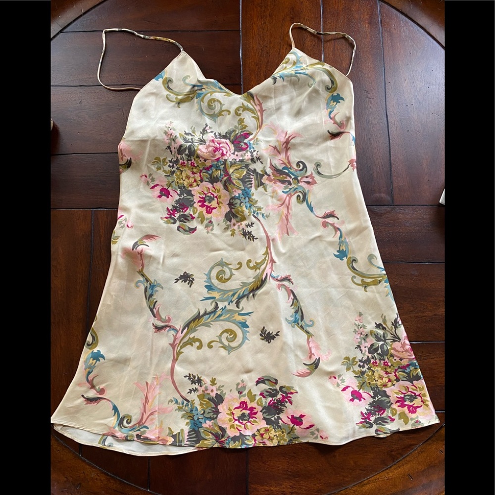 Victoria’s Secret vintage gold floral chemise